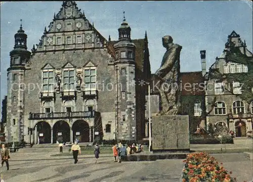 Poznan Posen Statue d`Adam Miekiewicz Kat. Poznan