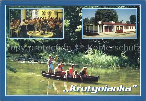 Krutyn Restaurant Krutynianka in der Kruettinnen Bootfahren Kat. Piecki Peitschendorf