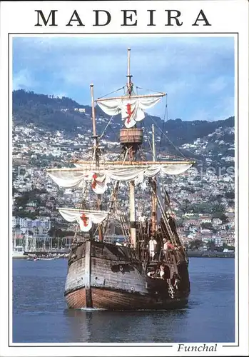 Funchal Santa Maria Kopie Segelschiff von Christoph Kolumbus Kat. Funchal