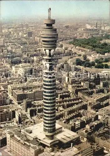 London Post Office Tower aerial view Kat. City of London