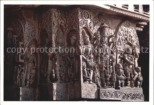 Halebid Halebeedu Wall Panel Hoysalesvar Temple