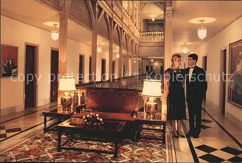 Bombay Mumbai Galleried Corridors of the Old Wing Hotel Taj Mahal