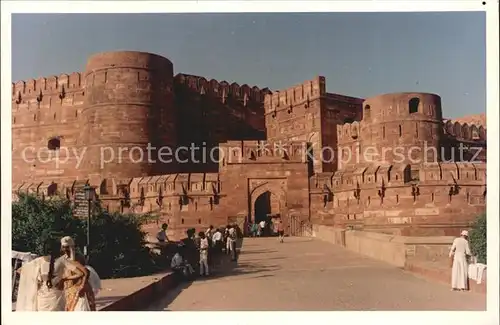 Agra Uttar Pradesh Fort Agra Rotes Fort Kat. Agra