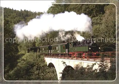 Lokomotive Traditionszug Malletlokomotive 99 5902 Behretal Viadukt Ilfeld  Kat. Eisenbahn