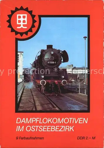 Lokomotive Dampflokomotive im Ostseebezirk  Kat. Eisenbahn