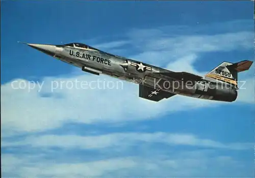 Flugzeuge Militaria Lockheed F 104 A Starfighter U.S. Air Force  Kat. Airplanes Avions