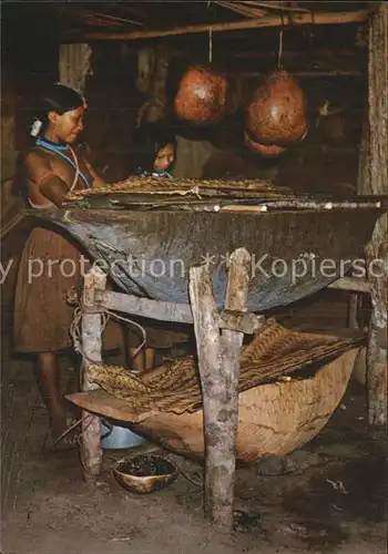 Typen Brasilien Preparo do Caxiri Indios Jurunas Xingu Kat. Typen