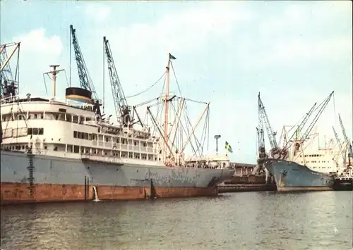 Schiffe Gdynia Statki przy Nabrzezu Rumunskim Kat. Schiffe