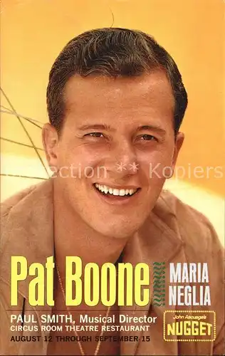 Saenger Band Pat Boone John Ascuaga s Nugget   Kat. Musik