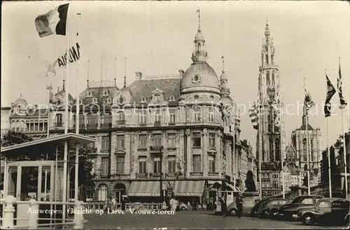 Antwerpen Anvers Gezicht op Lieve Vrowe toren Kat. 