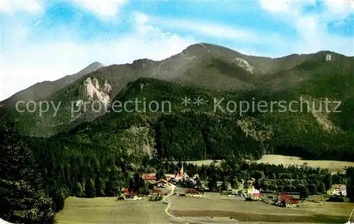 Bad Kreuth Gesamtansicht Kurort Bayerische Alpen Kat. Kreuth