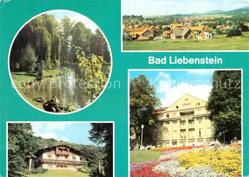 Bad Liebenstein Elisabethpark Panoramaweg Heimgaststaette Feodora Kurhaus Kat. Bad Liebenstein