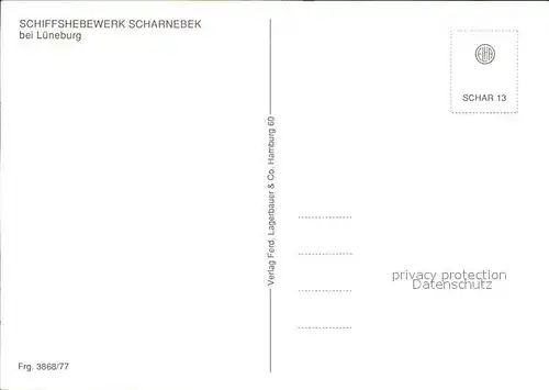 Scharnebeck Lueneburg Schiffshebewerk Details Fliegeraufnahme Kat. Scharnebeck