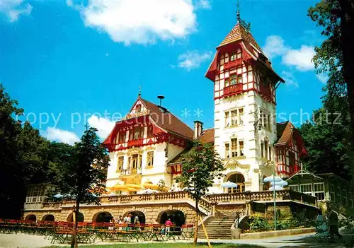 Hof Saale Theresienstein Buergerpark Gesellschaftshaus Tanzcafe Restaurant Kat. Hof