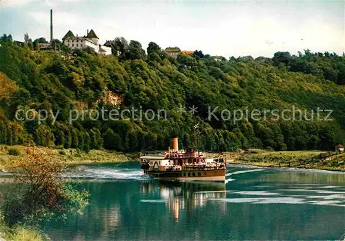 Fuerstenberg Weser Blick auf das Schloss Ausflugsdampfer Kat. Fuerstenberg