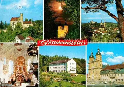 Goessweinstein Burg Basilika Ferienzentrum Behringersmuehle Kat. Goessweinstein