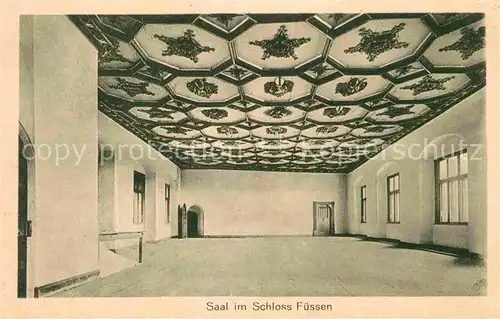 Fuessen Allgaeu Schloss Saal Kat. Fuessen