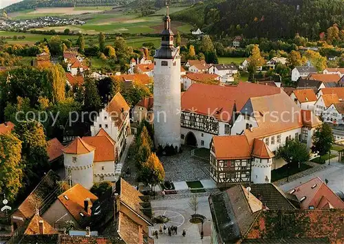 Tauberbischofsheim Kurmainzsches Schloss Fliegeraufnahme Kat. Tauberbischofsheim