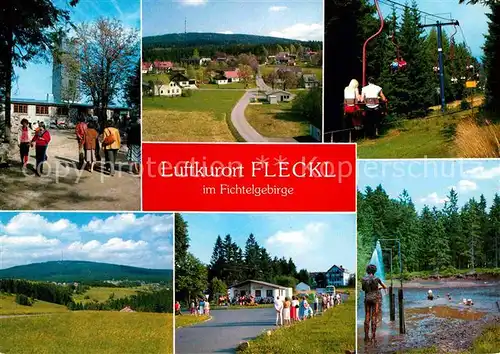 Warmensteinach Teilansichten Sessellift Panorama Naturbad Kat. Warmensteinach Fichtelgebirge