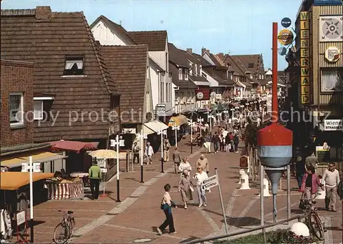 Buesum Nordseebad Fussgaengerzone Alleestrasse Kat. Buesum