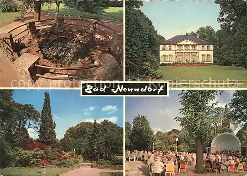 Bad Nenndorf Brunnen Schloesschen Partie im Kurpark Konzertgarten Kat. Bad Nenndorf