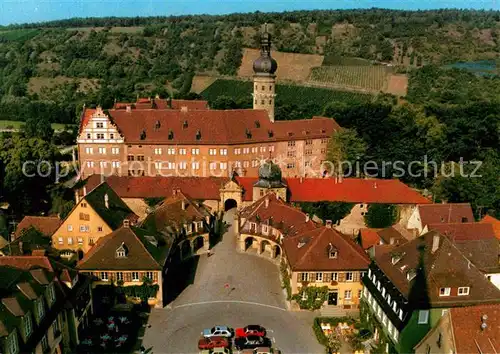 Weikersheim Schloss und Marktplatz Fliegeraufnahme Kat. Weikersheim