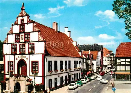 Bad Salzuflen Hist Rathaus Marktplatz Vorderseite Giebel Kat. Bad Salzuflen