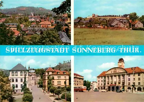 Sonneberg Thueringen Teilansicht Beethovenstr mit Dt Spielzeugmuseum Sternwarte Platz der Republik Kat. Sonneberg