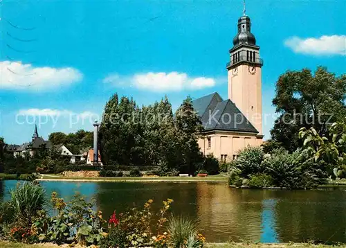 Oberursel Taunus Anlage bei der Ev Kirche Kat. Oberursel (Taunus)