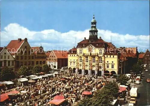 Lueneburg Rathaus und Marktplatz Kat. Lueneburg