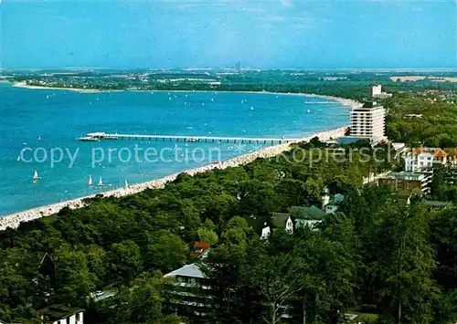 Timmendorfer Strand Panorama Seebruecke Kat. Timmendorfer Strand