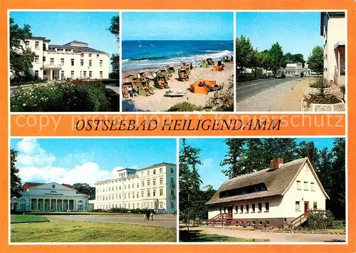 Heiligendamm Ostseebad Maxim Gorki Haus Strand Ortsansicht Haus Mecklenburg Betriebsferienheim Kat. Bad Doberan