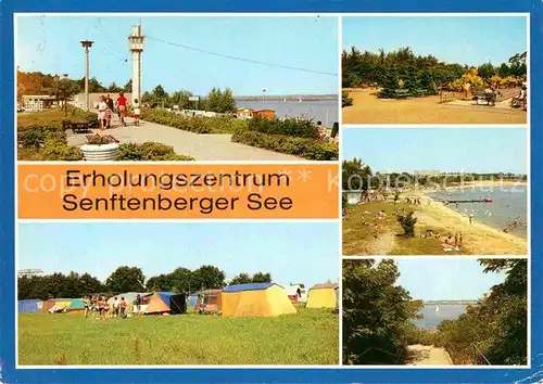 Senftenberg Niederlausitz Grosskoschen Strandpromenade Sportanlage Seeblick Niemtsch Campingplatz Kat. Senftenberg