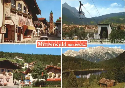Mittenwald Bayern Ortsmotiv Karwendelbahn Talstation Im Gries Ferchensee Kat. Mittenwald