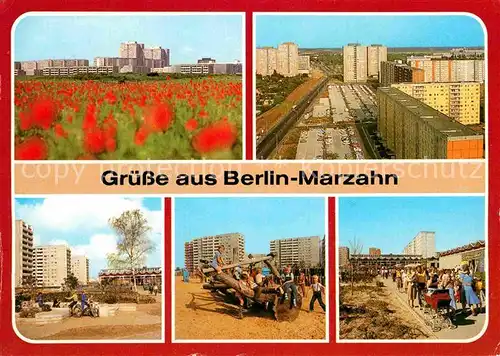 Berlin Marzahn Teilansichten Kinderspielplatz