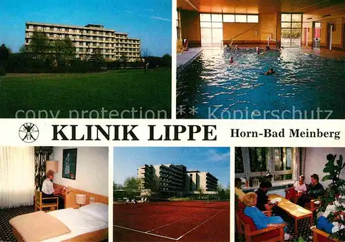 Horn Lippe Klinik Lippe Hallenbad Zimmer Tennisplatz Aufenthaltsraum Kat. Horn Bad Meinberg
