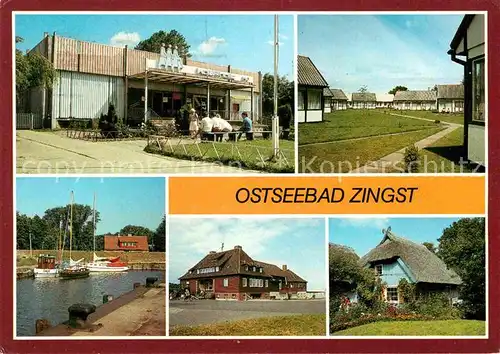 Zingst Ostseebad Kaufhalle Bungalowdorf Hafen Gasthaus Blauer Rohrkaten Kat. Zingst Darss