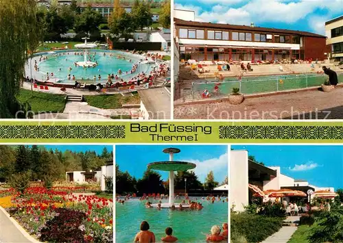 Bad Fuessing Termalbad Therme I Schwimmbecken Park Terrasse Kat. Bad Fuessing