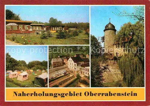 Karl Marx Stadt Oberrabenstein Bungalowdorf Burg Rabenstein Campingplatz Cafe Schmidt Kat. Chemnitz