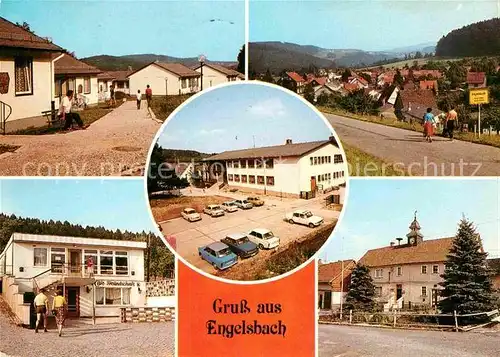 Engelsbach Bungalows Teilansicht Urlaubersiedlung Cafe Freundschaft Rat der Gemeinde Kat. Leinatal