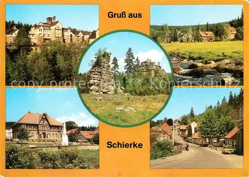Schierke Harz FDGB Erholungsheim Bode Schnarcher Klippen Kurpark Kirchberg Kat. Schierke Brocken