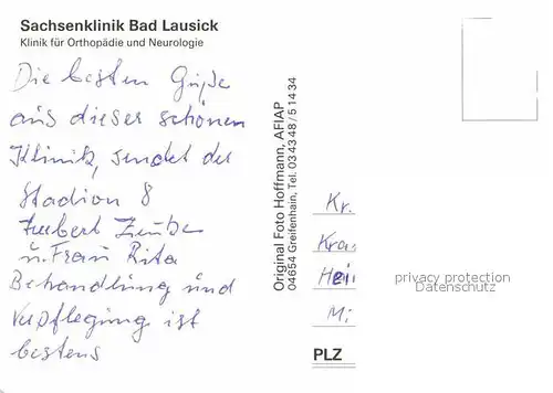 Bad Lausick Sachsenklinik Kat. Bad Lausick