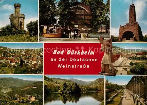 Bad Duerkheim Burgturm Duerkheimer Fass Festung Panorama Gradierwerk Kat. Bad Duerkheim