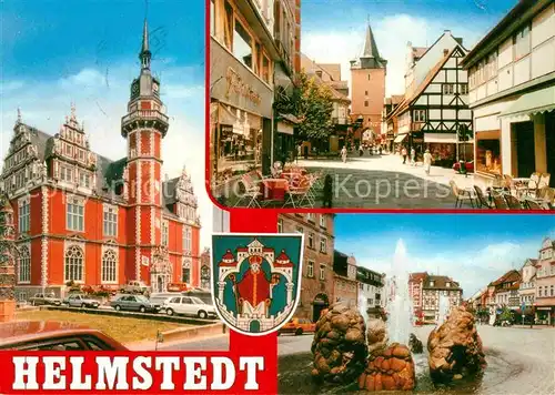 Helmstedt Fachwerk Rathaus Brunnen Kat. Helmstedt