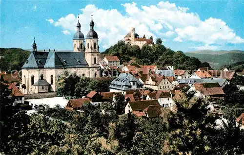 Goessweinstein Ansicht mit Basilika und Burg Kat. Goessweinstein