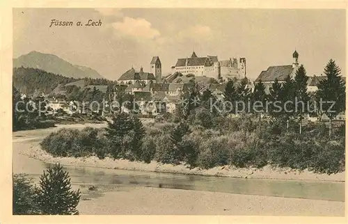 Fuessen Allgaeu Teilansicht  Kat. Fuessen