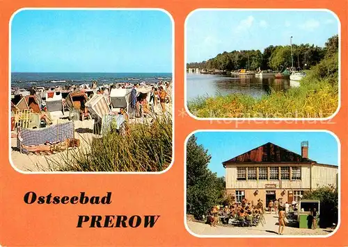 Prerow Ostseebad Strand Seglerhafen HO Milchbar am Duenenhaus Kat. Darss