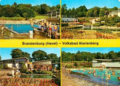 Brandenburg Havel Volksbad Marienberg Teilansichten Kat. Brandenburg