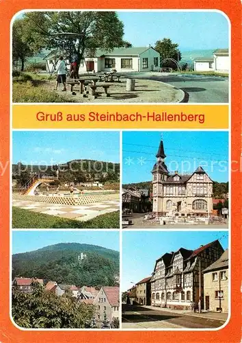 Steinbach Hallenberg Bergbaude Freibad Rat der Stadt Ruine Hallenburg FDGB Erholungsheim Fortschritt Kat. Steinbach Hallenberg