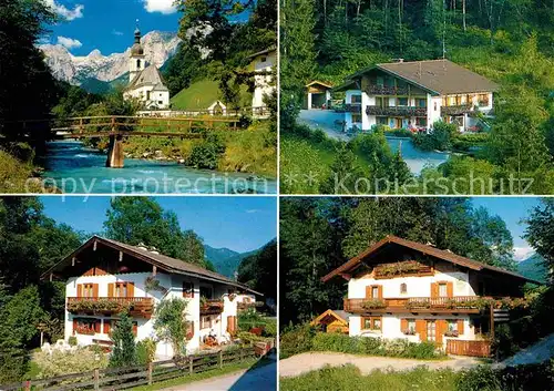 Ramsau Berchtesgaden Gaestehaeuser Waldrausch und Bianca Kat. Ramsau b.Berchtesgaden